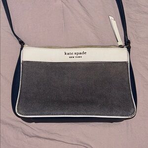 Kate Spade Navy and White Crossbody Bag